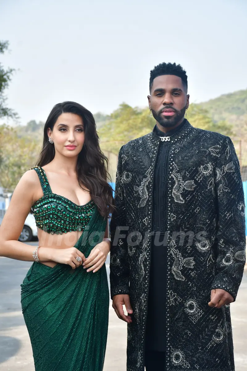 Nora Fatehi and Jason Derulo snapped on the sets of India’s Best Dancer vs Super Dancer