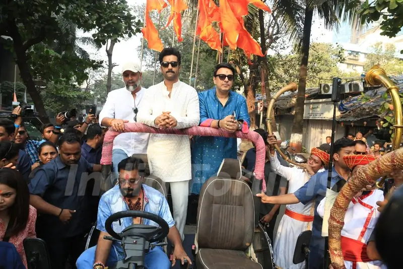 Dinesh Vijan, Laxman Utekar and Vicky Kaushal grace at the trailer launch of Chhaava