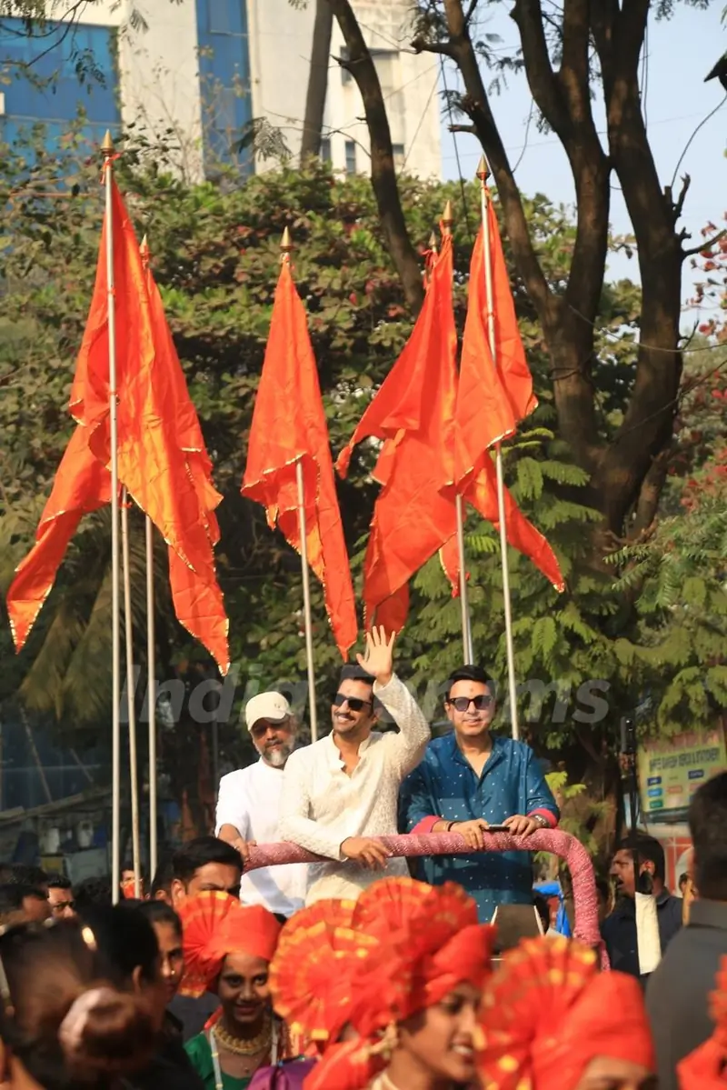 Dinesh Vijan, Laxman Utekar and Vicky Kaushal grace at the trailer launch of Chhaava