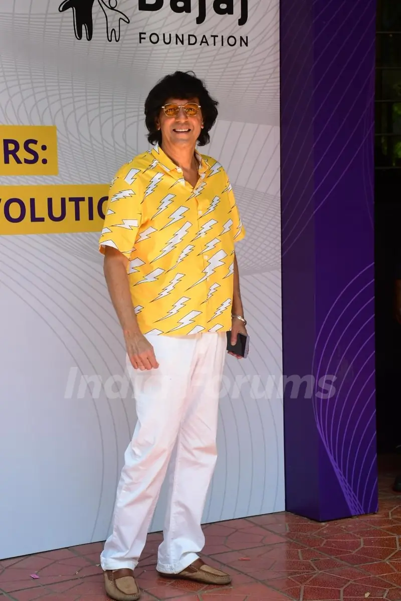 Chunky Panday snapped at 2nd Youth Eco Summit 2025 by Bajaj Foundation