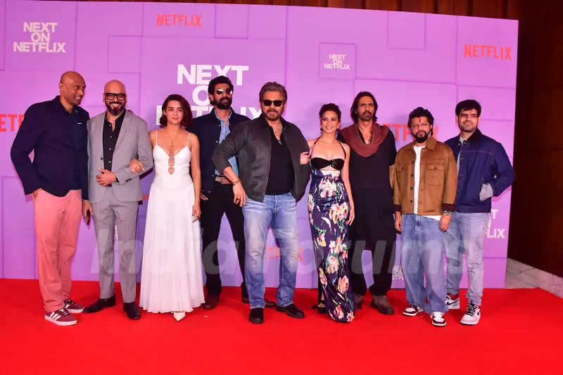 Arjun Rampal, Rana Daggubati, Sayani Gupta, Kriti Kharbanda and Daggubati Venkatesh Grace The Red Carpet of Next on Netflix slate launch 2025 Event