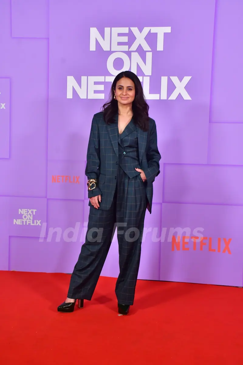Rasika Dugal Grace The Red Carpet Of What's Next on Netflix 2025 Event