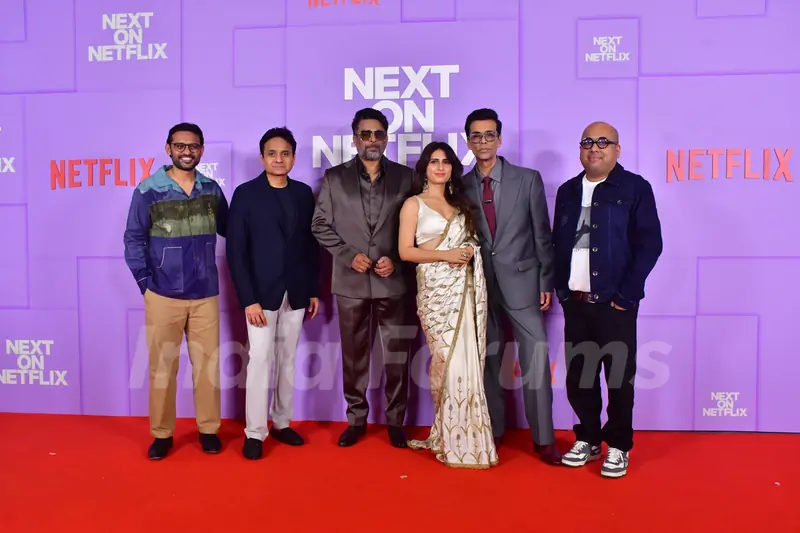 Karan Johar, R. Madhavan and Fatima Sana Shaikh Grace The Red Carpet of Next on Netflix slate launch 2025 Event