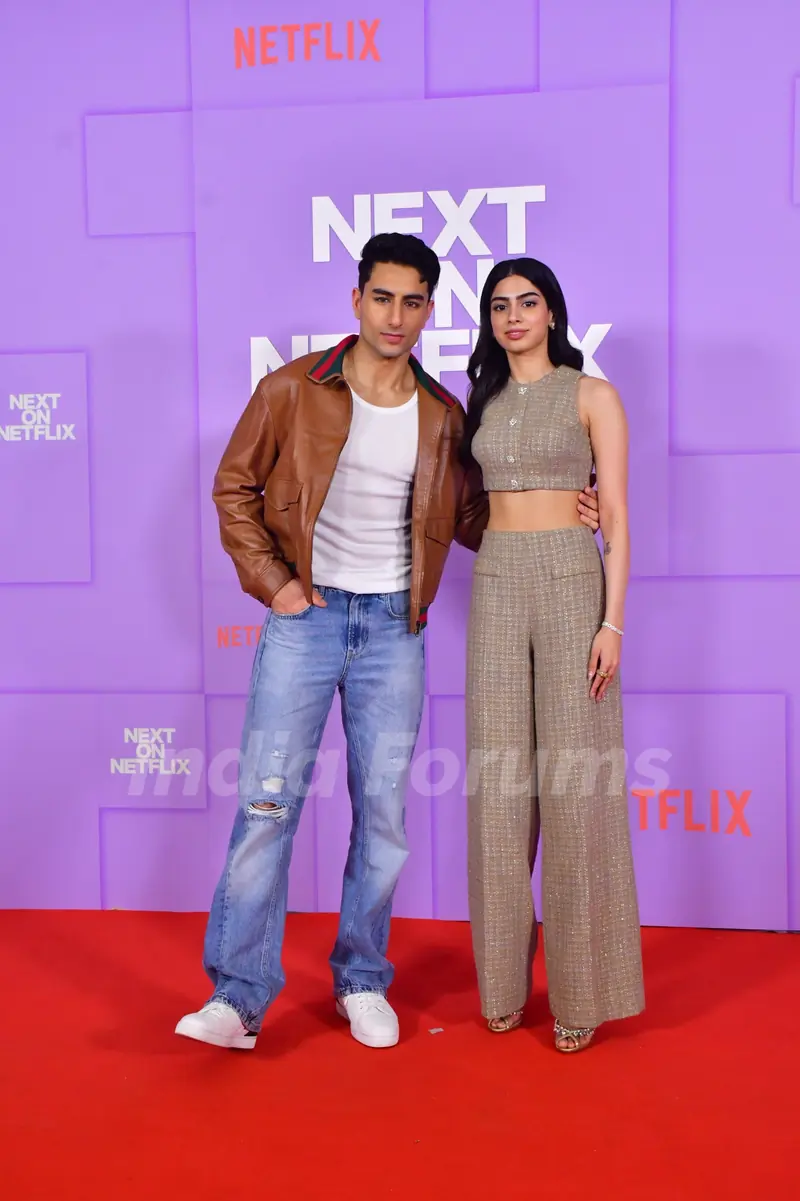 Ibrahim Ali Khan and Khushi Kapoor grace The Red Carpet Of What's Next on Netflix 2025 Event