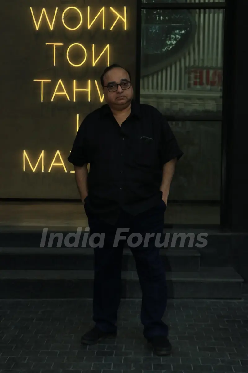 Rajkumar Santoshi snapped at the special screening of Loveyapa