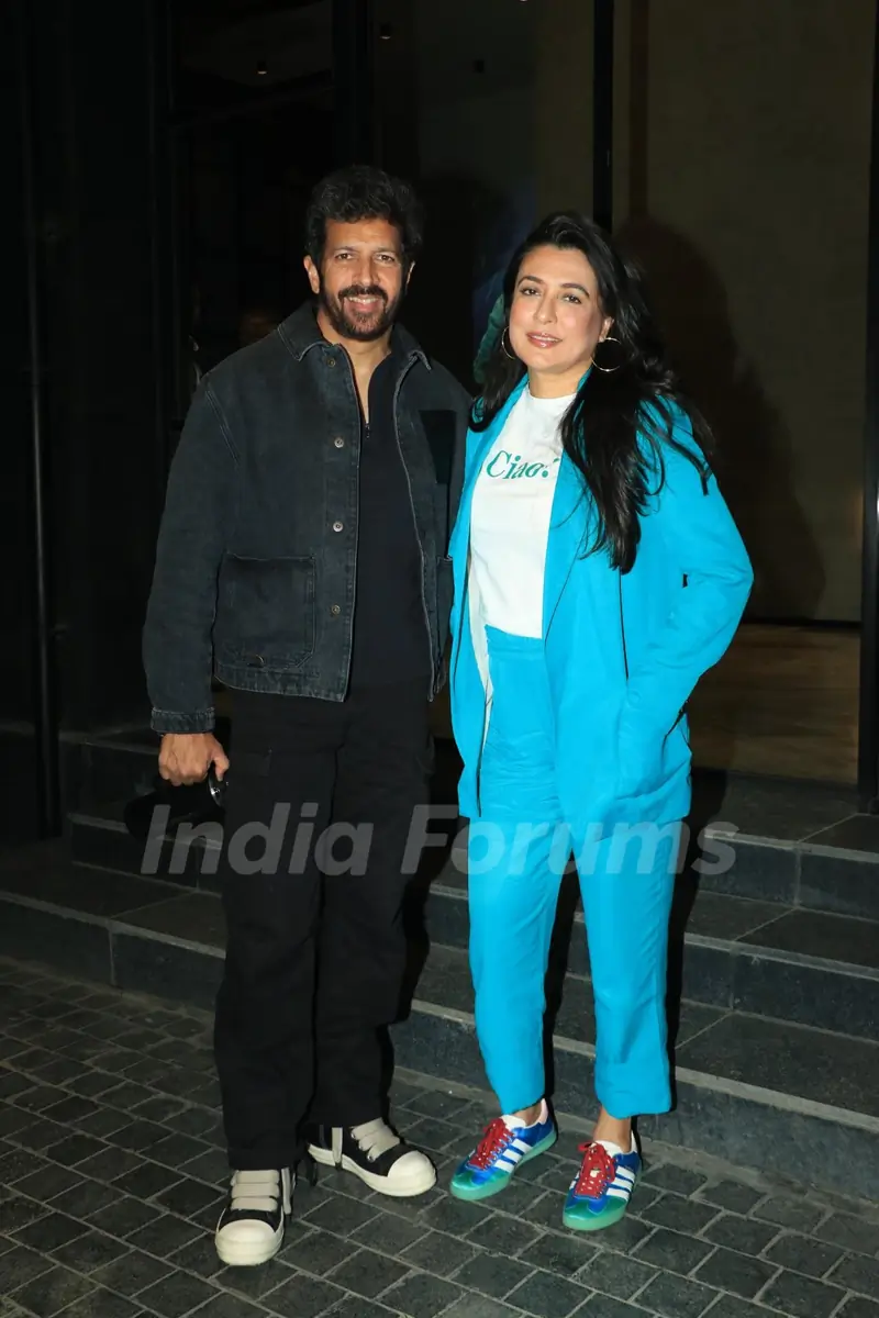 Kabir Khan and Mini Mathur snapped at the special screening of Loveyapa