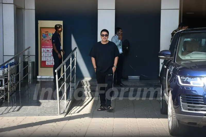 Dinesh Vijan snapped at Kalina airport