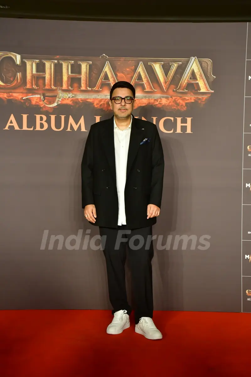 Dinesh Vijan snapped at Chhaava Album Launch