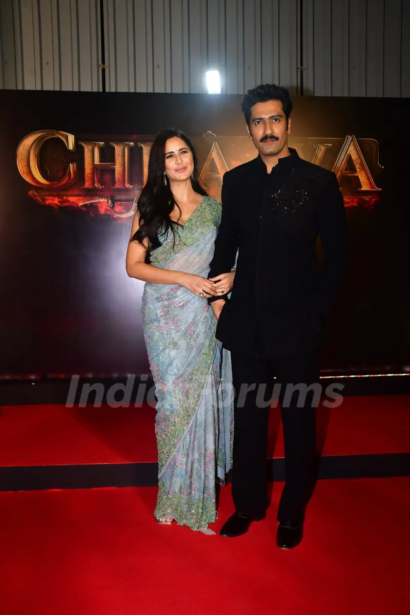 Katrina Kaif and Vicky Kaushal grace the screeing of Chhaava