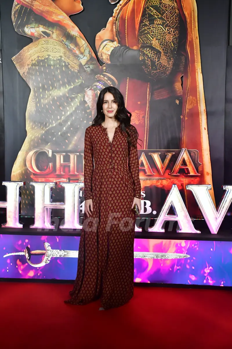 Isabelle Kaif grace the screeing of Chhaava