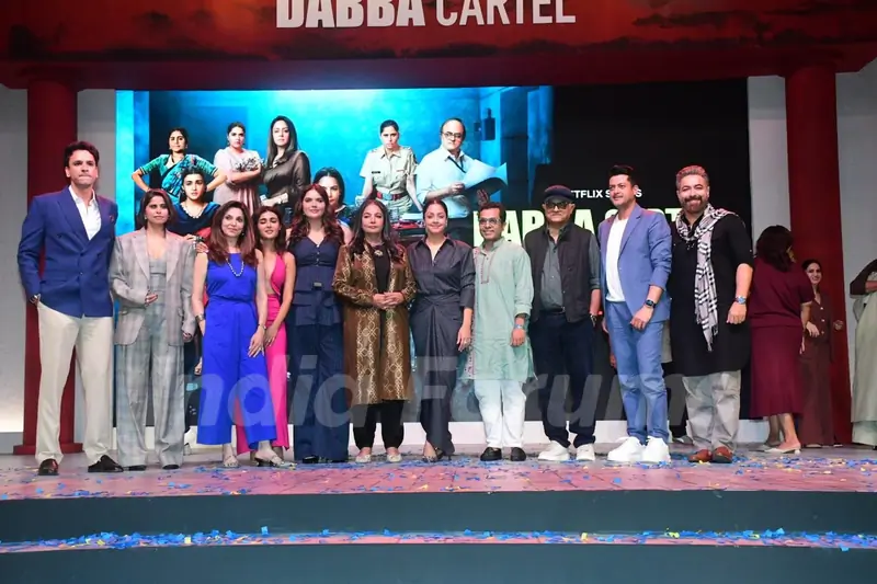 Shabana Azmi, Gajraj Rao, Lillete Dubey, Jisshu Sengupta, Anjali Anand, Shalini Pandey and Jyotika attend the trailer launch of Netflix series Dabba Cartel