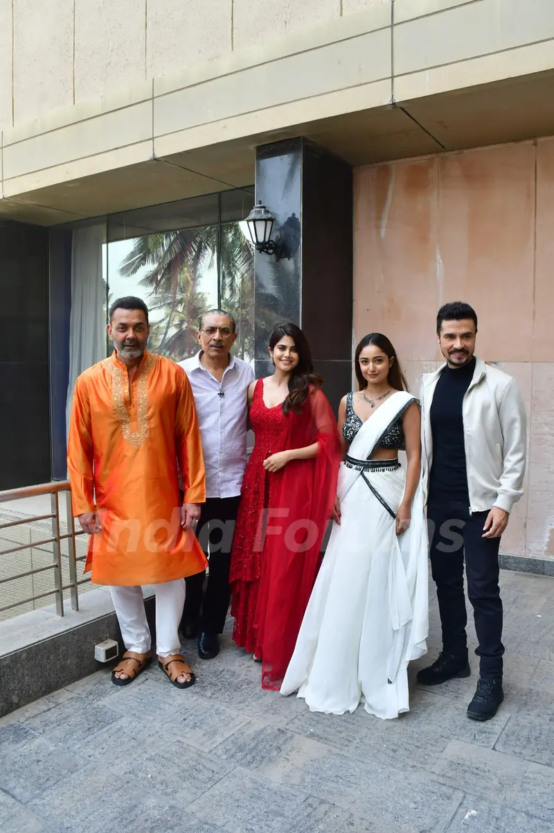 Bobby Deol, Prakash Jha, Darshan Kumaar, Aaditi Pohankar and Tridha Choudhury snapped Promoting Aashram 3 Part 2