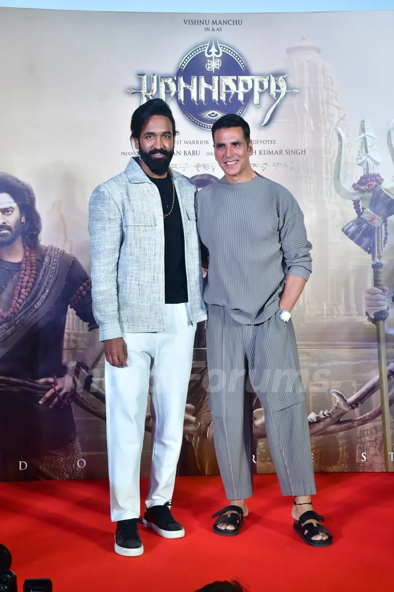 Vishnu Manchu snapped at Kannappa teaser launch