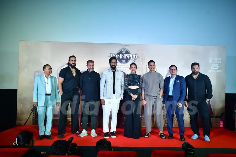 Akshay Kumar, Madhoo, Arpit Ranka and Vishnu Manchu snapped at Kannappa teaser launch