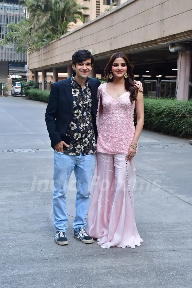 Vivaan Shah and Avantika Dassani   snapped promoting 'Inn Galliyon Me'