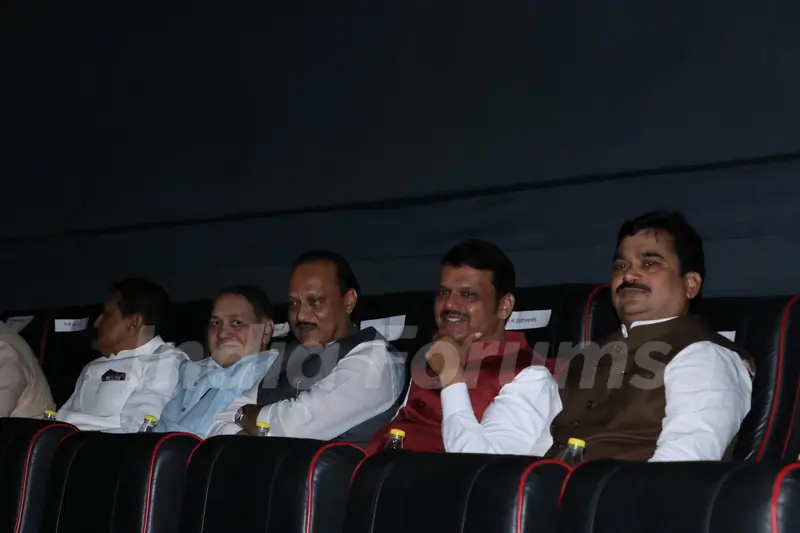 Devendra Fadnavis visit PVR INOX to watch Chhaava