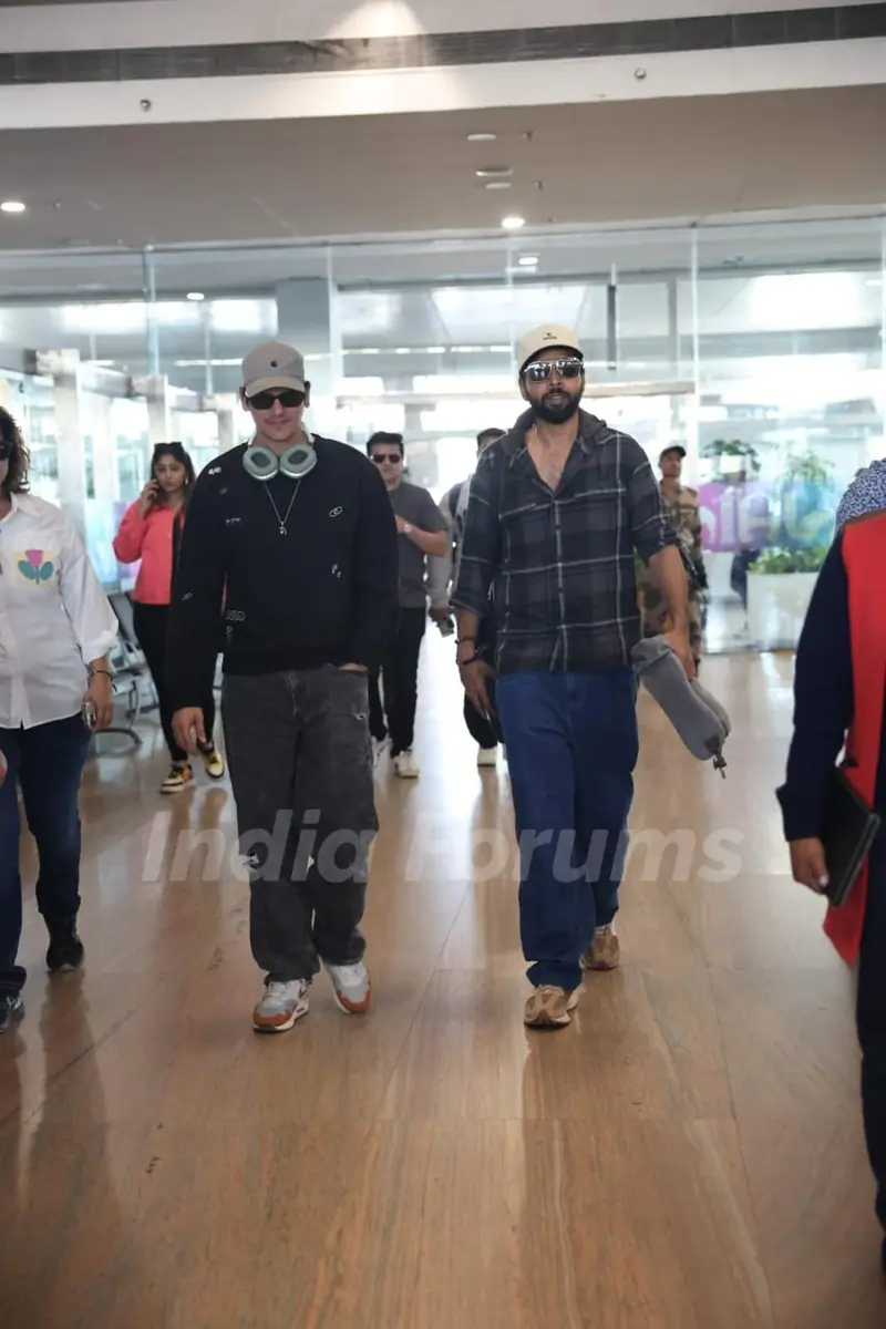 Vijay Varma and Abhishek Banerjee arrive in Jaipur for the IIFA Digital Awards 2025