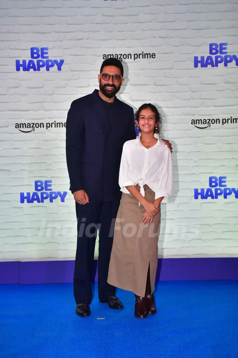 Abhishek Bachchan grace the premiere of Be Happy
