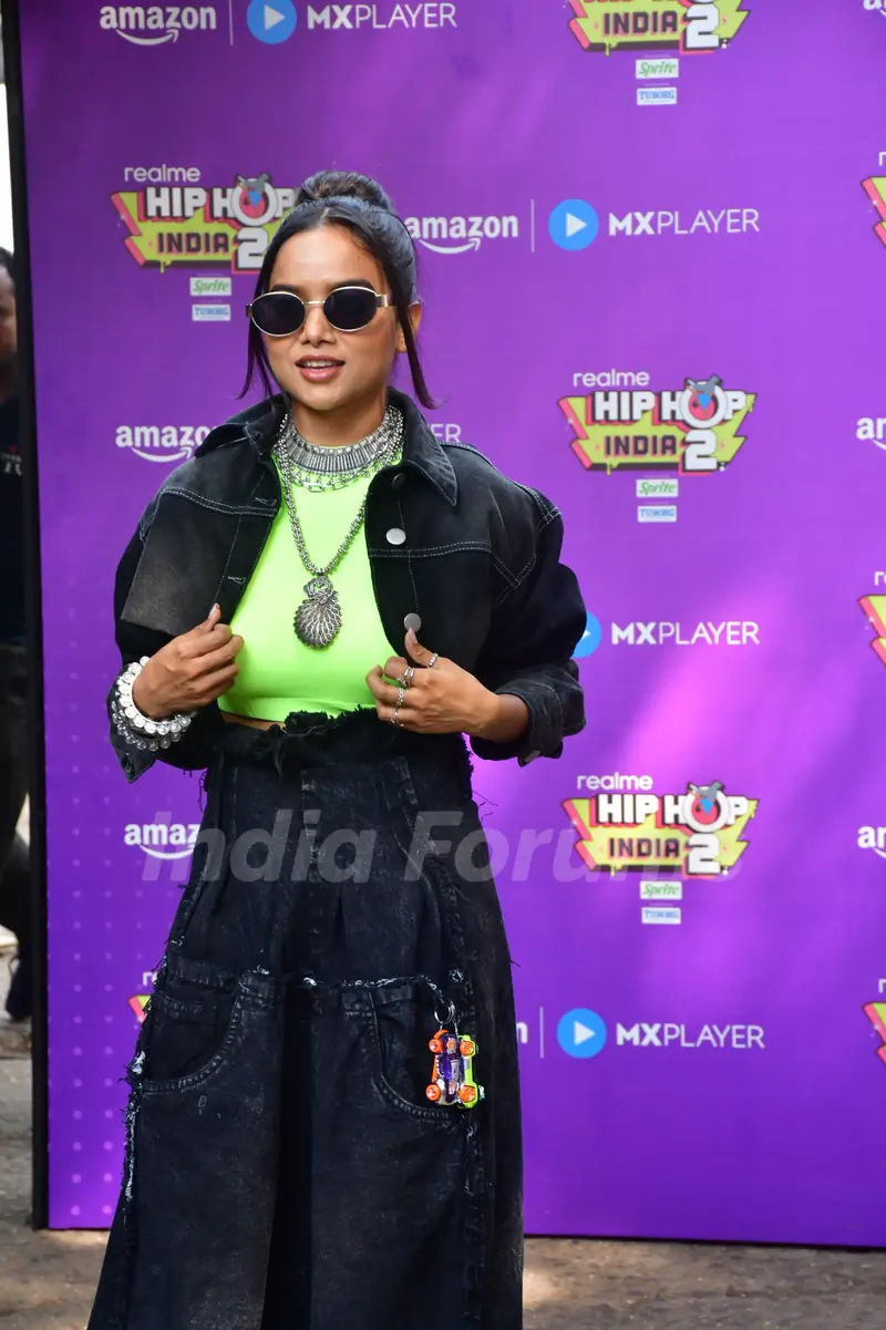 Manisha Rani  snapped on the sets of HIP HOP INDIA 2