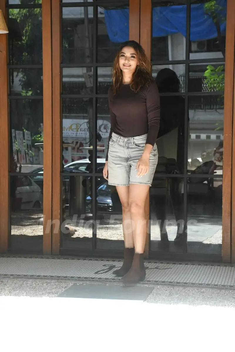 Saiee Manjrekar snapped in the city