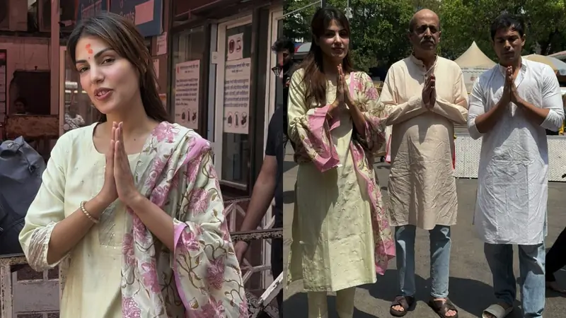 Rhea Chakraborty pays visit to Siddhivinayak temple after clean chit in beau Sushant Singh Rajput suicide case