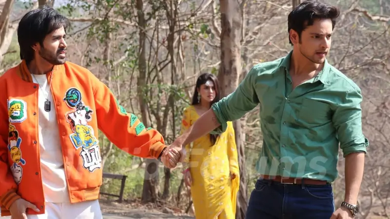 Randeep Rai, Adrija Roy and Shivam Khajuria snapped shooting on the sets Anupamaa