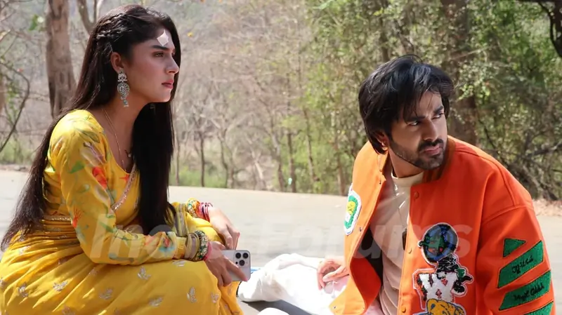 Randeep Rai and Adrija Roy snapped shooting on the sets Anupamaa