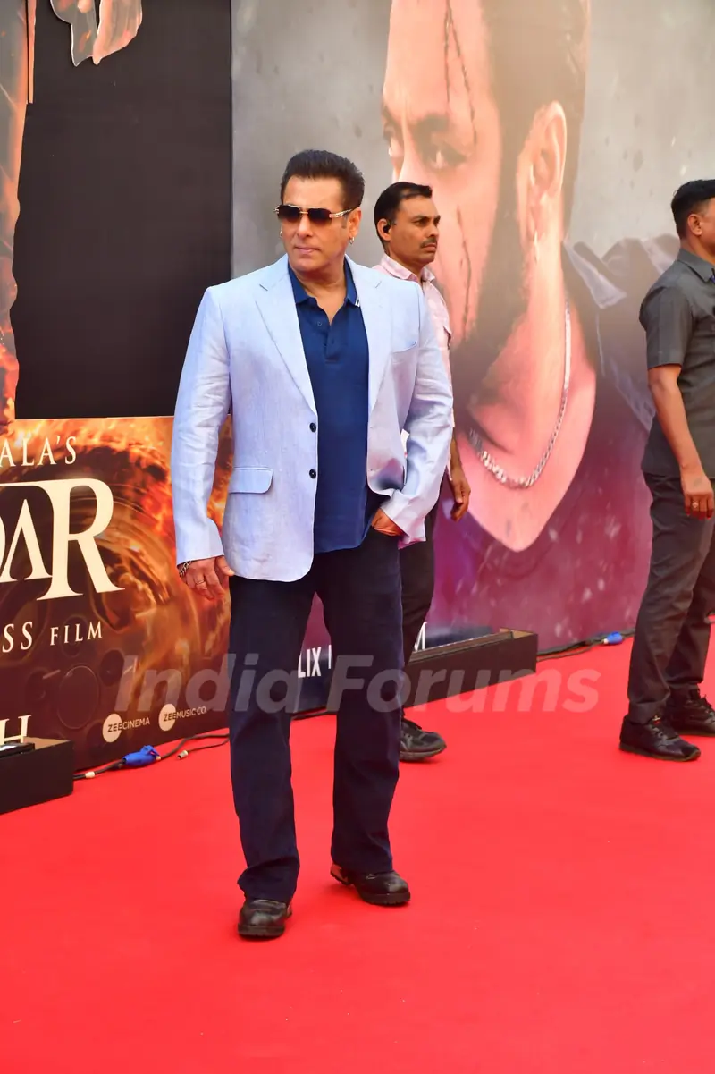 Salman Khan attends Sikandar trailer launch
