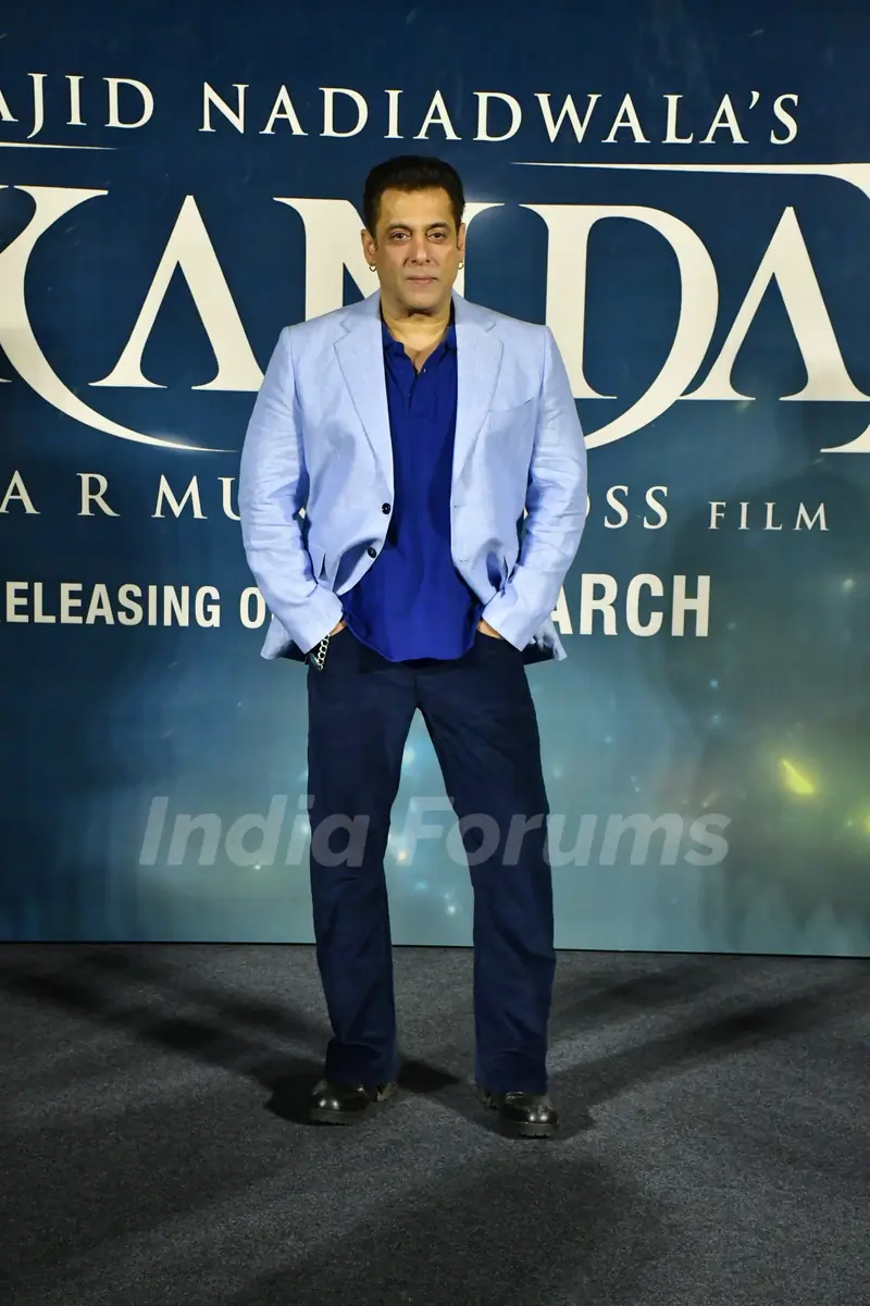 Salman Khan attends Sikandar trailer launch
