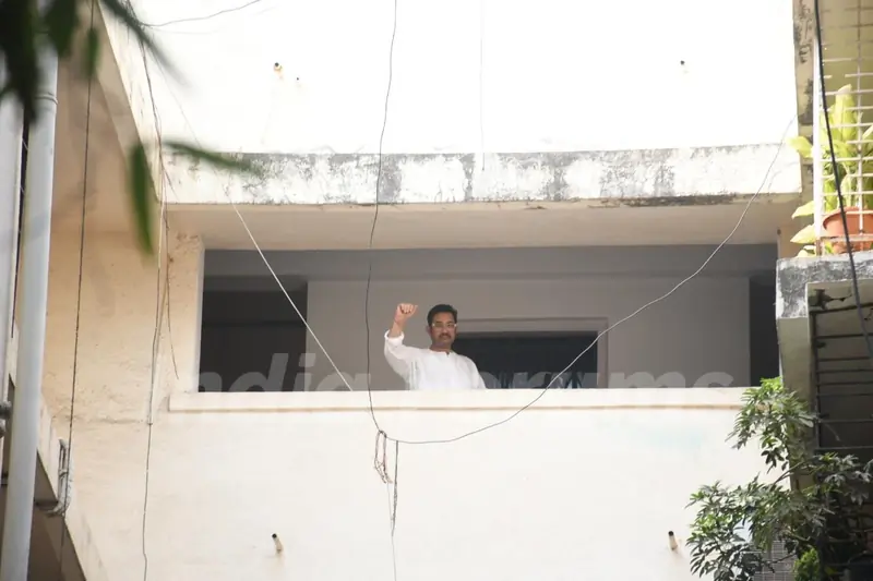 Aamir Khan snapped on Eid