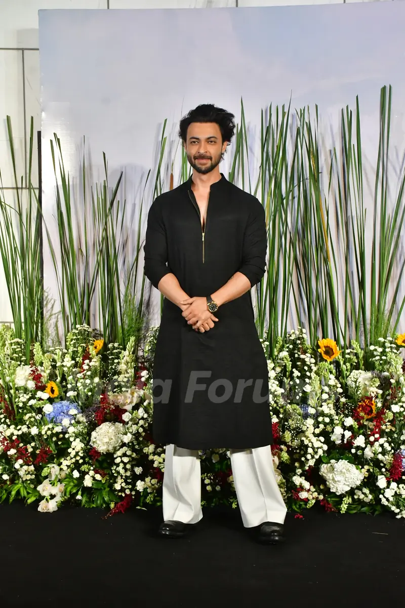 Aayush Sharma snapped at Salman Khan's Eid party