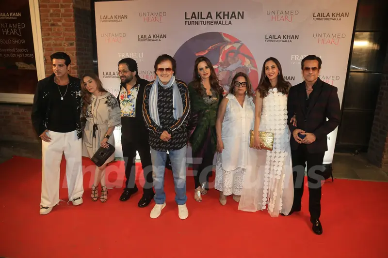 Fardeen Khan and Zayed Khan grace Laila Khan Furniturewalla’s art exhibition Untamed Heart