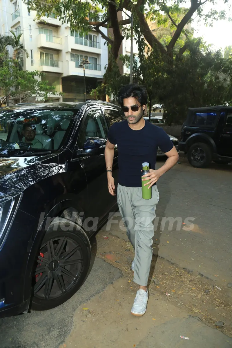 Aaman Devgan snapped in the city