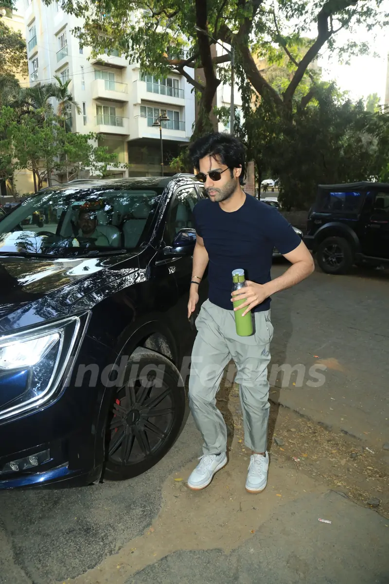 Aaman Devgan snapped in the city