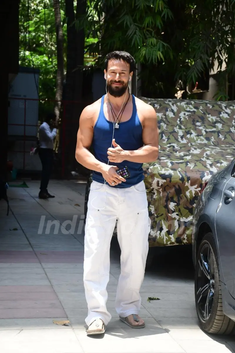 Tiger Shroff snapped in the city