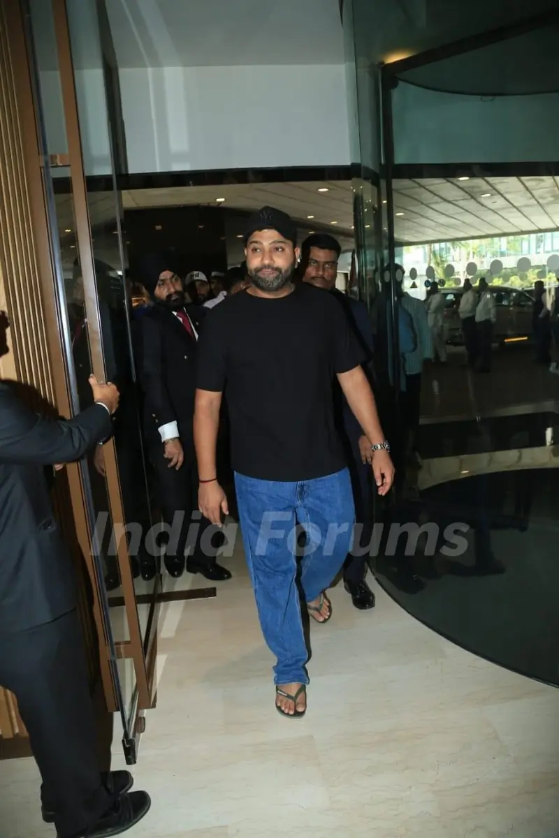 Rohit Sharma Snapped at Trident hotel in town