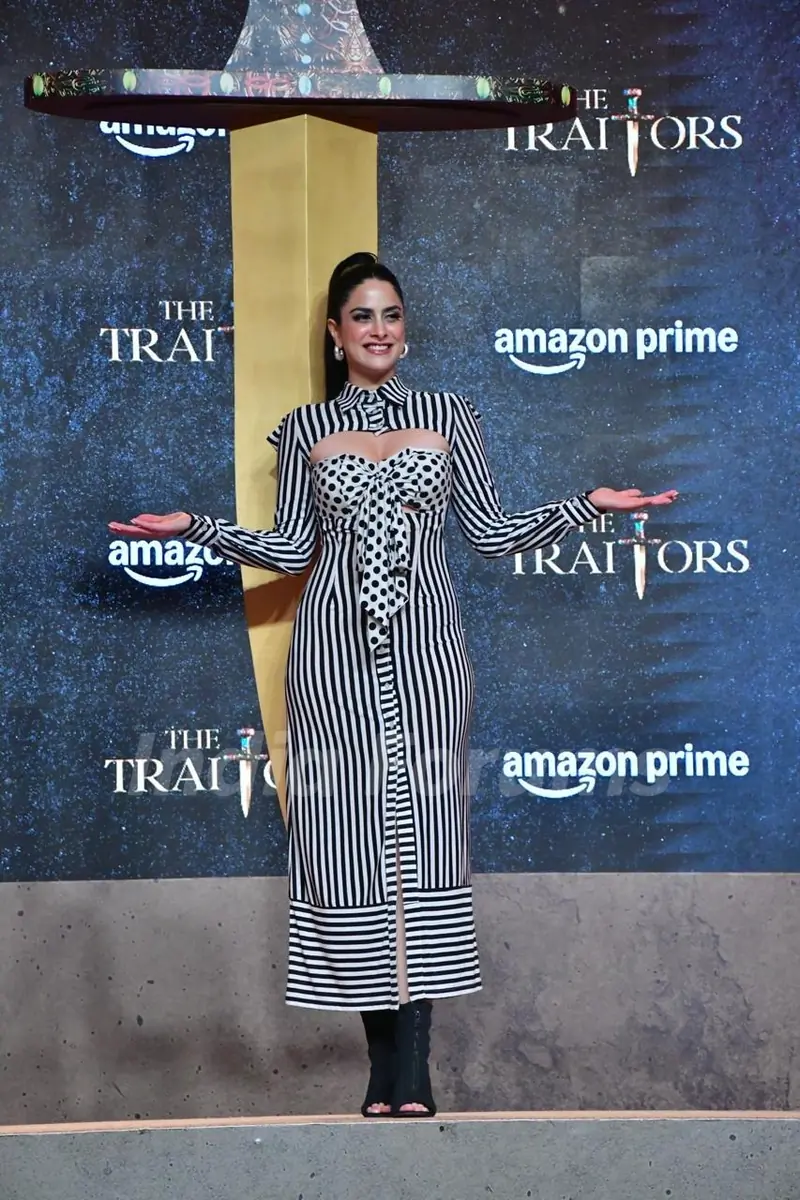 Nikita Luther grace at The Traitors trailer launch