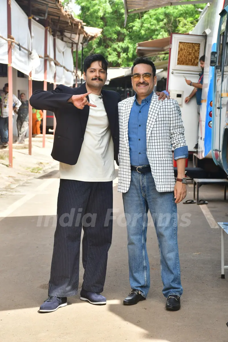 Pankaj Tripathi and Ali Fazal snapped promoting Metro In Dino on the set of Kapil Sharma show