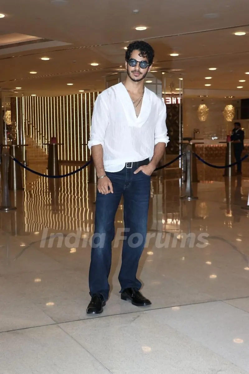 Ishaan Khatter spotted at the success party of The Royals 