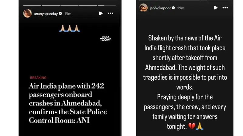 Ahmedabad plane crash: Bollywood celebs react and send prayers for the passengers