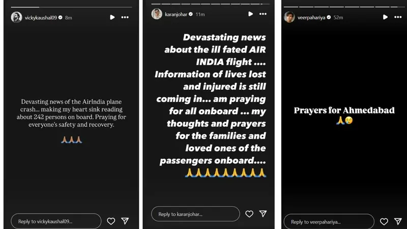 Ahmedabad plane crash: Bollywood celebs react and send prayers for the passengers