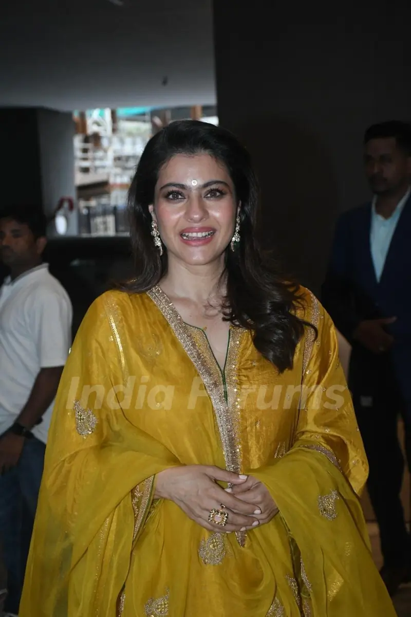 Kajol snapped promoting her film 'Maa'