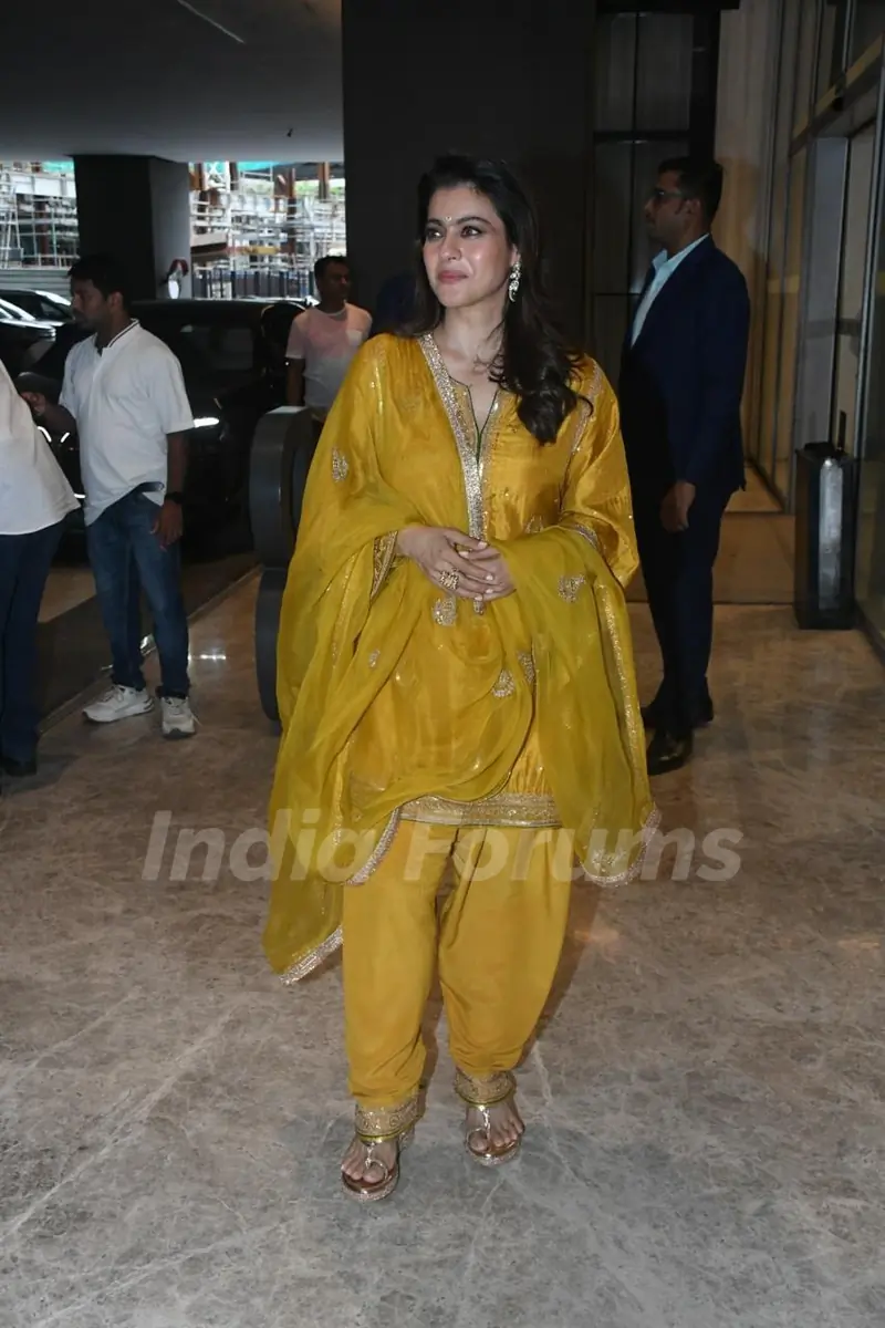 Kajol snapped promoting her film 'Maa'