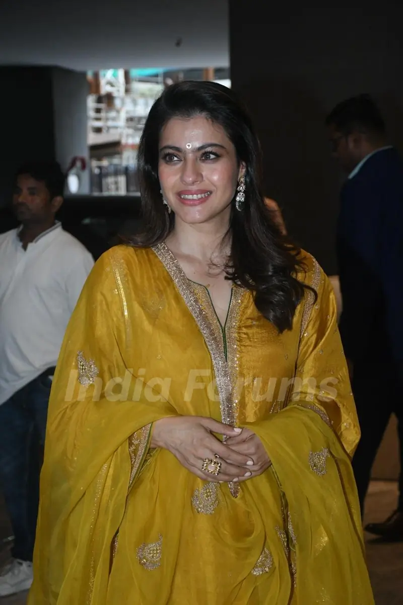 Kajol snapped promoting her film 'Maa'