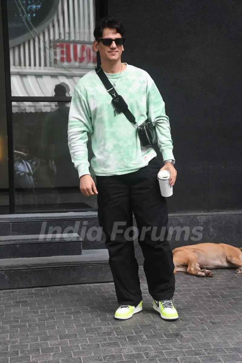 Vijay Varma snapped at excel office in Bandra