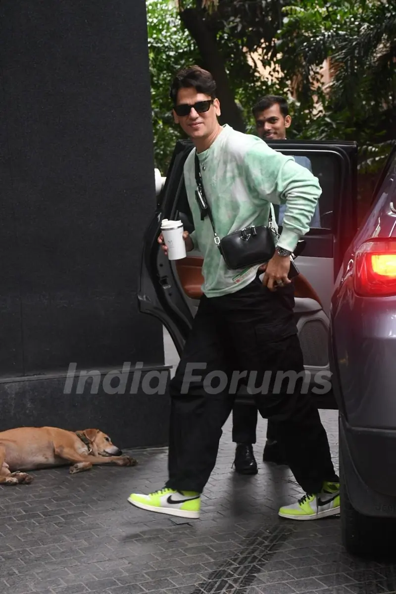 Vijay Varma snapped at excel office in Bandra