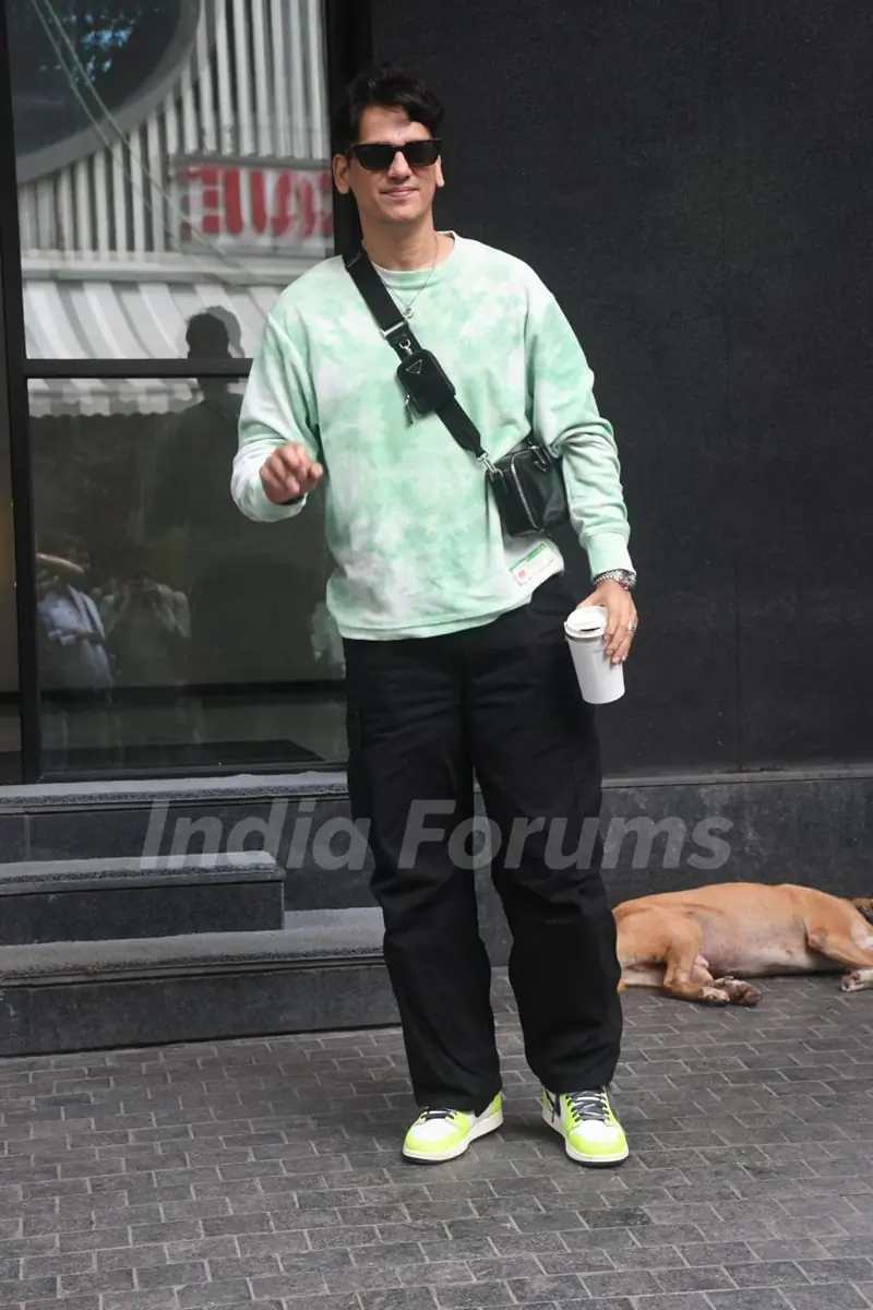 Vijay Varma snapped at excel office in Bandra