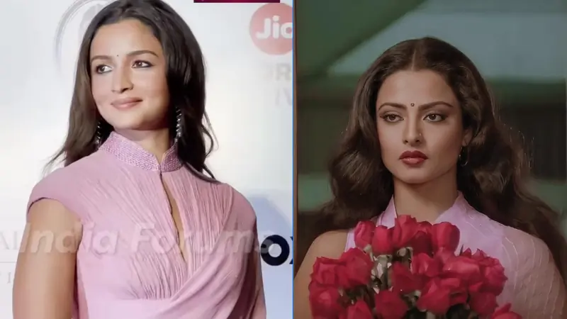 Alia Bhatt in Rekha's vintage saree look at Umrao Jaan event is the perfect Gen-Z remix of the timeless