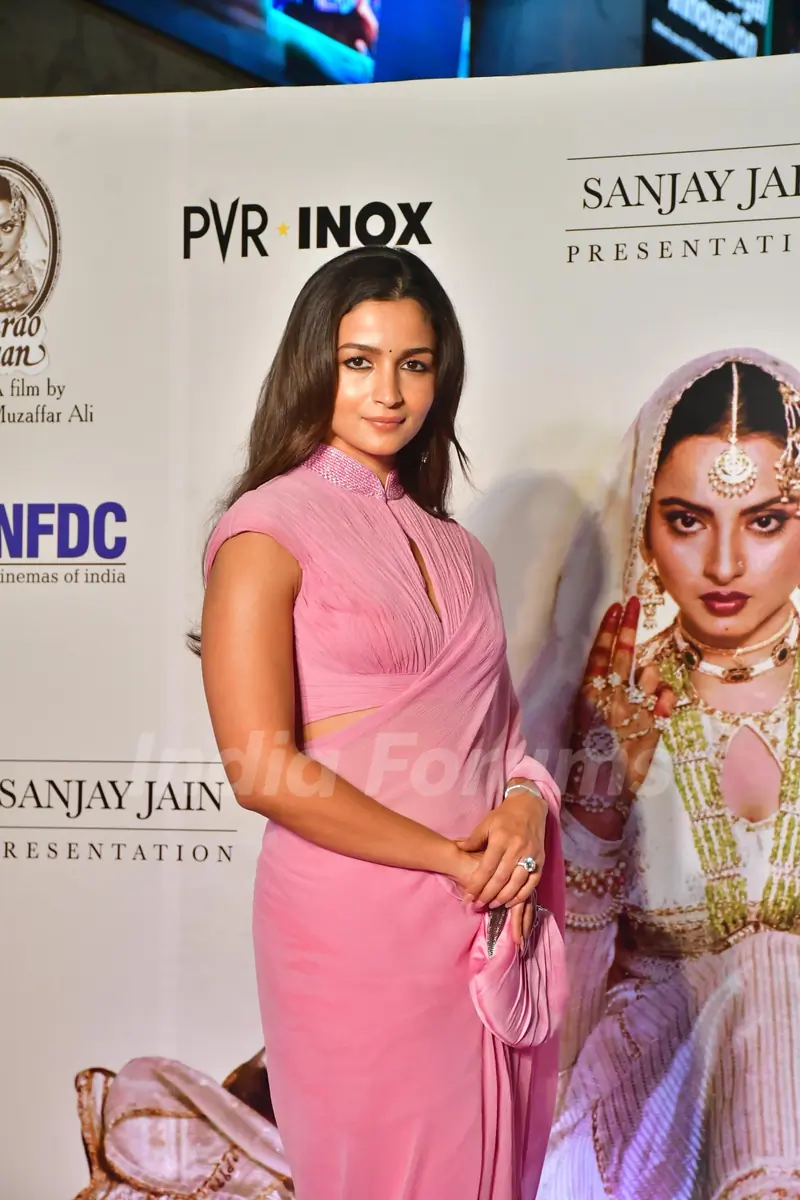 Alia Bhatt graces the re-release premiere of 'Umrao Jaan'