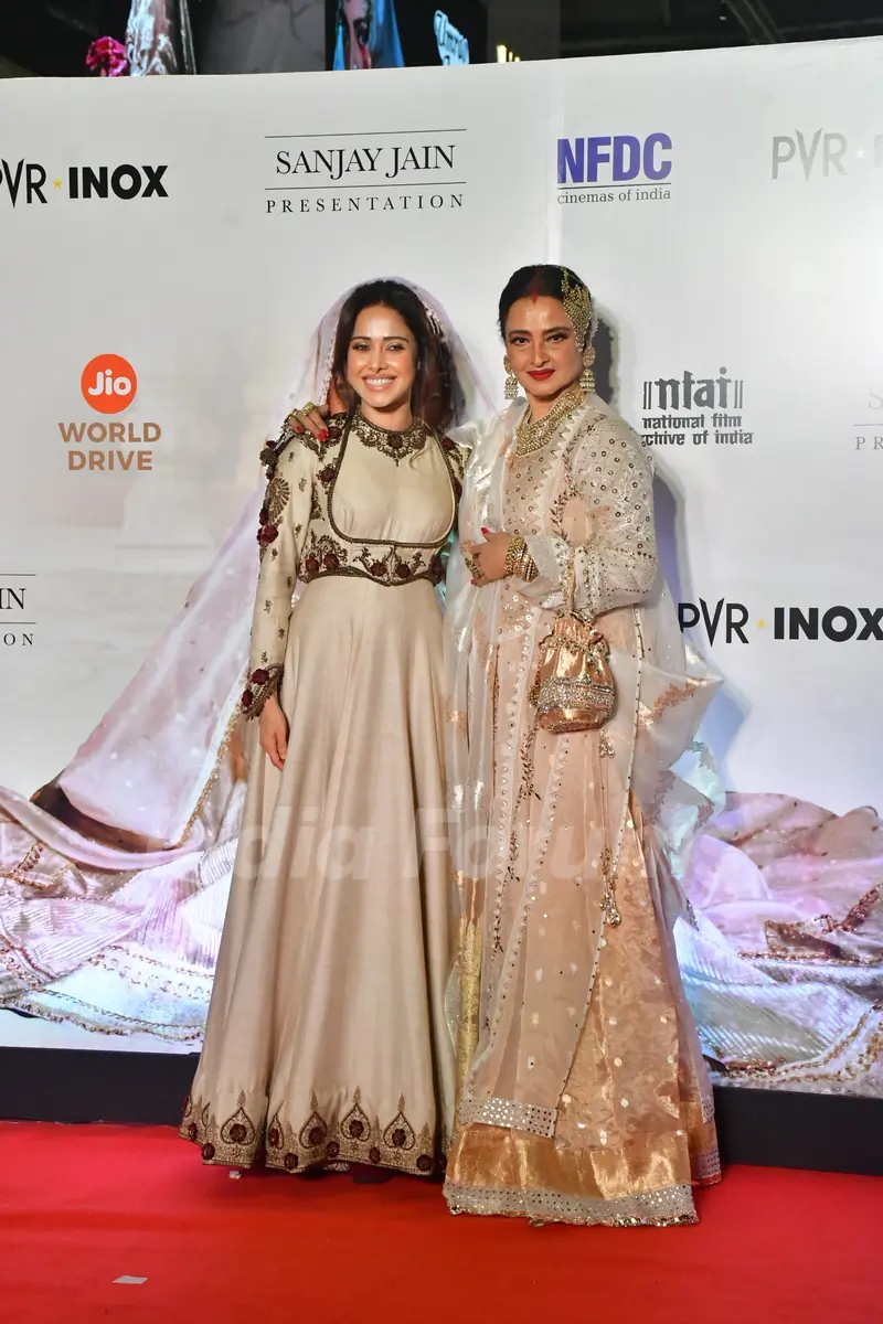 Rekha and Nushrratt Bharuccha graces the re-release premiere of 'Umrao Jaan'